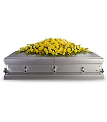 Golden Garden Casket Spray from Olney's Flowers of Rome in Rome, NY